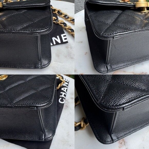 Chanel Shiny Caviar Quilted Small Single Flap - Picture 14 of 15